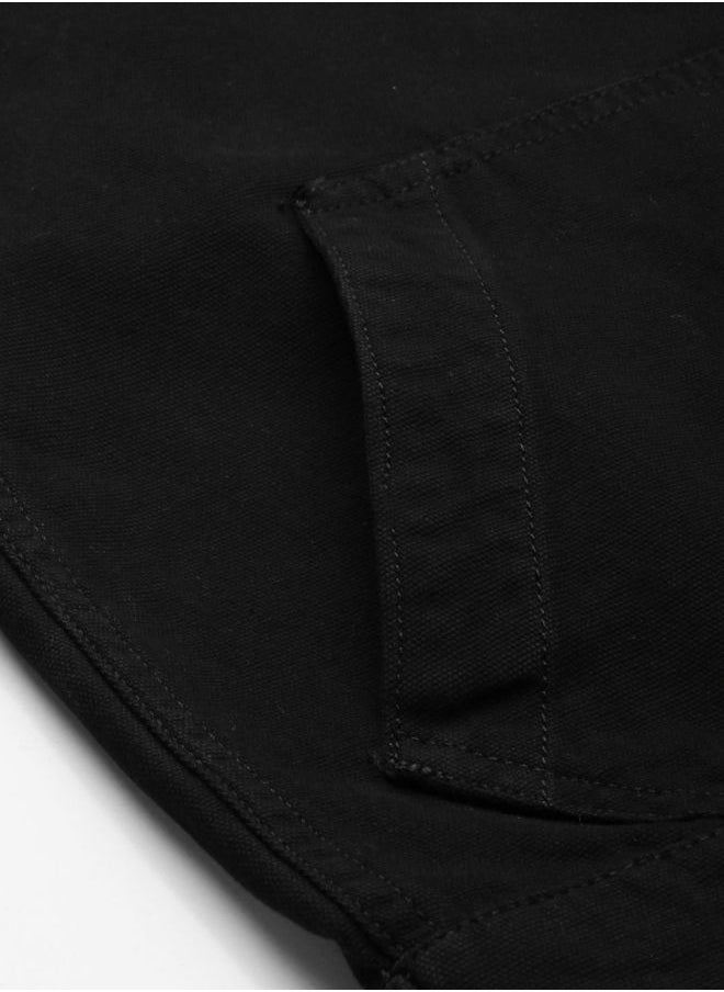 Men Slim Fit Solid Trucker Jacket