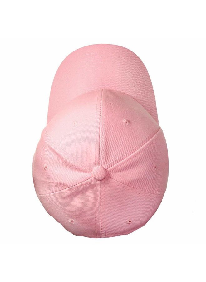 Baseball Cap Adjustable Size for Running Workouts and Outdoor Activities All Seasons (1pc Pink)