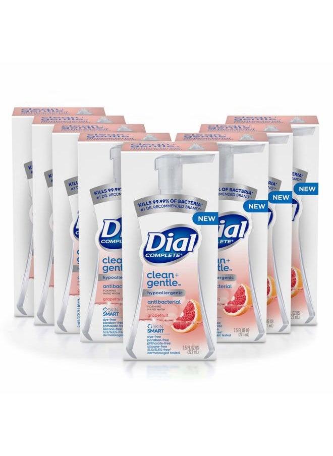Complete Clean + Gentle Antibacterial Foaming Hand Wash, Grapefruit, 7.5 Fl Oz, 8 Count Case