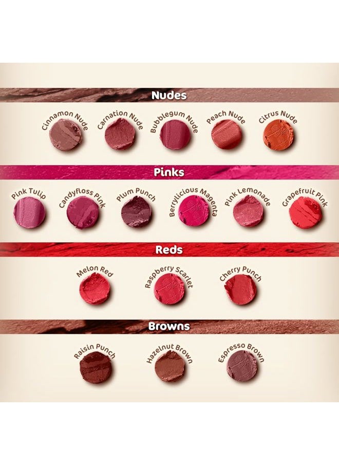 Mamaearth Moisture Matte Lipstick (05 - Bubblegum Nude)| Infused with Vitamin E | 12-Hour Long Stay & 8-Hour Moisture Lock | Cruelty-Free & Smudge-Proof | 0.07 Oz/2g
