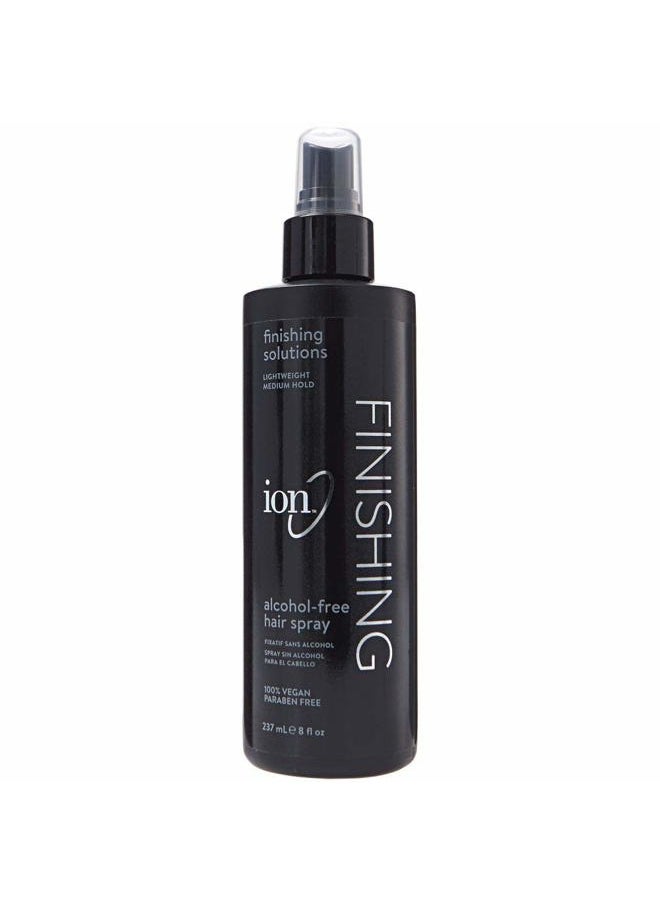 AlcoholFree Finishing Hair Spray, 8oz, Lightweight, Medium Hold, AntiFrizz Hairspray, Vegan