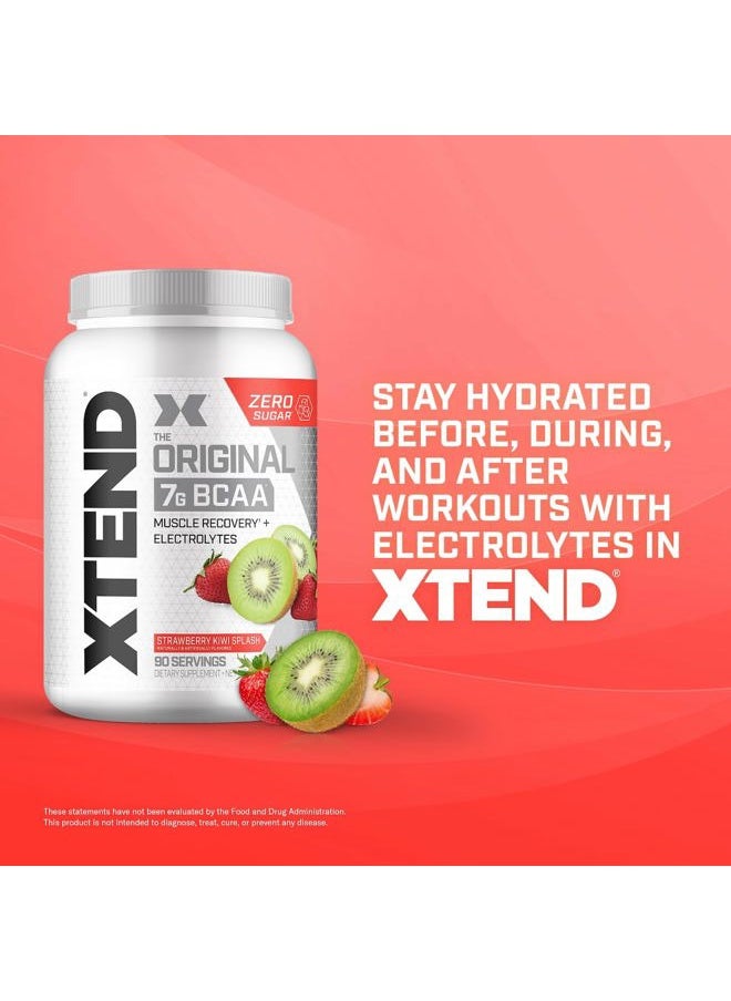 XTEND Original BCAA Powder 7g BCAA and 2.5g L-Glutamine, Sugar Free Post Workout Muscle Recovery Drink with Amino Acids for Men & Women, 90 Servings