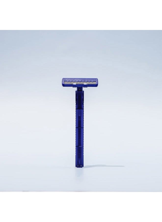 Dorco Fresh Twin Blade Disposable Razors (6 Pack) – Smooth & Comfortable Shave for Men and Women | Non-Slip Handle, Pivoting Head, Lubricating Strip | Ideal for Sensitive Skin & Travel