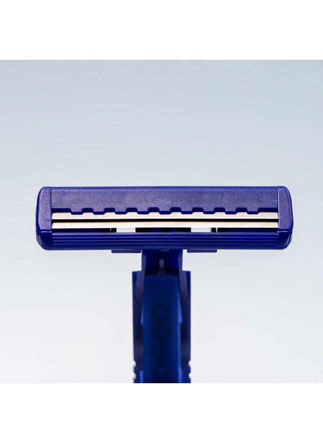 Dorco Fresh Twin Blade Disposable Razors (6 Pack) – Smooth & Comfortable Shave for Men and Women | Non-Slip Handle, Pivoting Head, Lubricating Strip | Ideal for Sensitive Skin & Travel