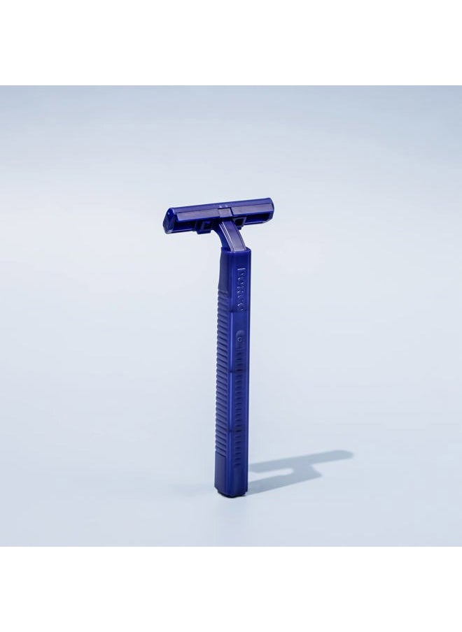 Dorco Fresh Twin Blade Disposable Razors (6 Pack) – Smooth & Comfortable Shave for Men and Women | Non-Slip Handle, Pivoting Head, Lubricating Strip | Ideal for Sensitive Skin & Travel