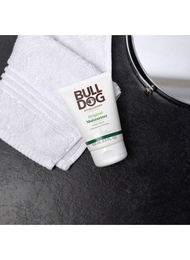 Bulldog Mens Skincare and Grooming Original Full Face Kit with Moisturizer, Face Wash & Face Scrub