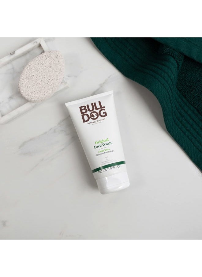 Bulldog Mens Skincare and Grooming Original Full Face Kit with Moisturizer, Face Wash & Face Scrub