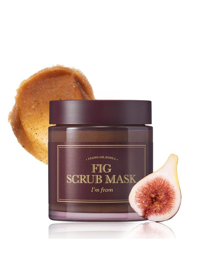[I'M FROM] Fig Scrub Mask 120g, exfoliating, moisturizing mask, korean exfoliator, organic skin care