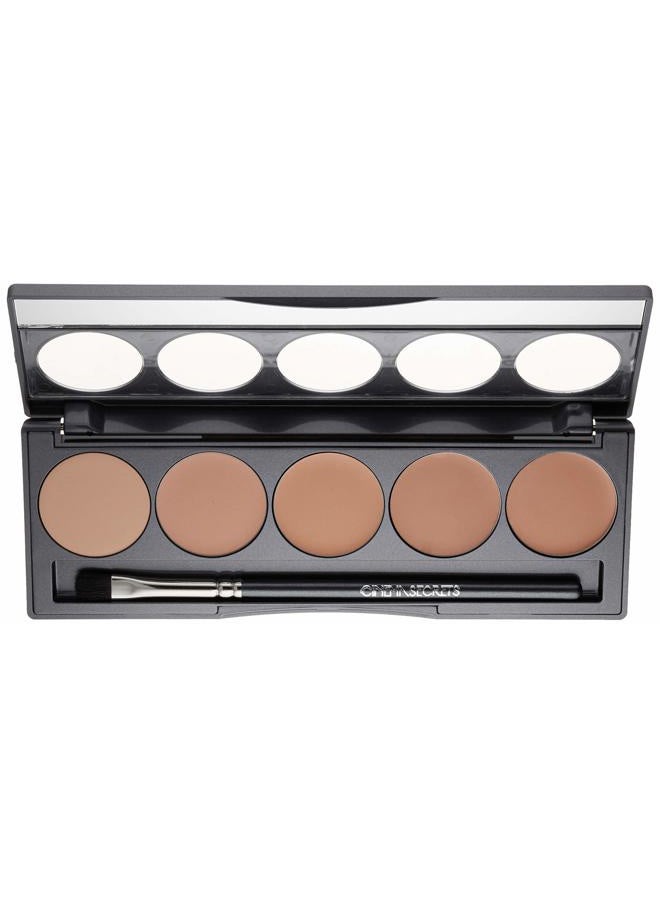Pro Cosmetics Ultimate Foundation 5-In-1 Pro Palette, 500A Series