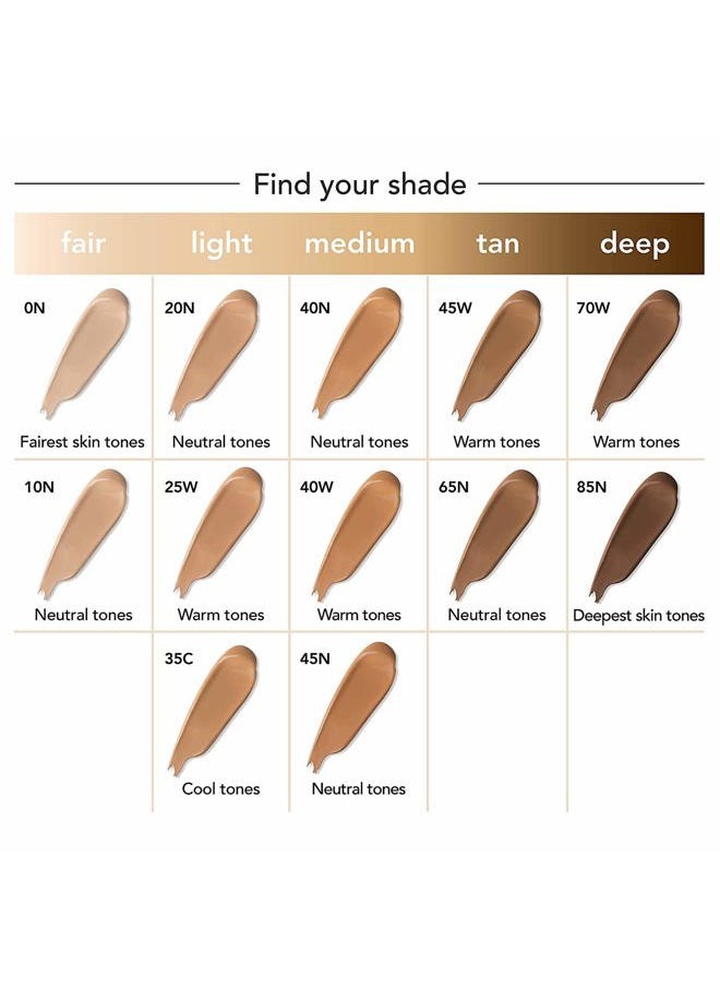 Leg and Body Makeup Foundation with SPF 25, 10N Fair Ivory, 3.4 Fl. Oz.