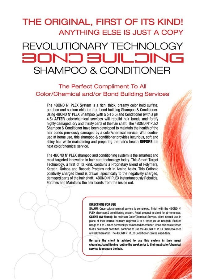4BOND Bond Building Conditioner | Restore Damaged Hair | Contains Advanced Polymers, Keratin, Baobab & Quinoa Proteins (26 Fl Oz)