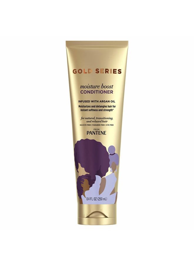 Pro-V Gold Series Moisture Boost Conditioner, for African American, Ethnic and Curly Hair Care, 8.4 fl oz (Pack of 12)