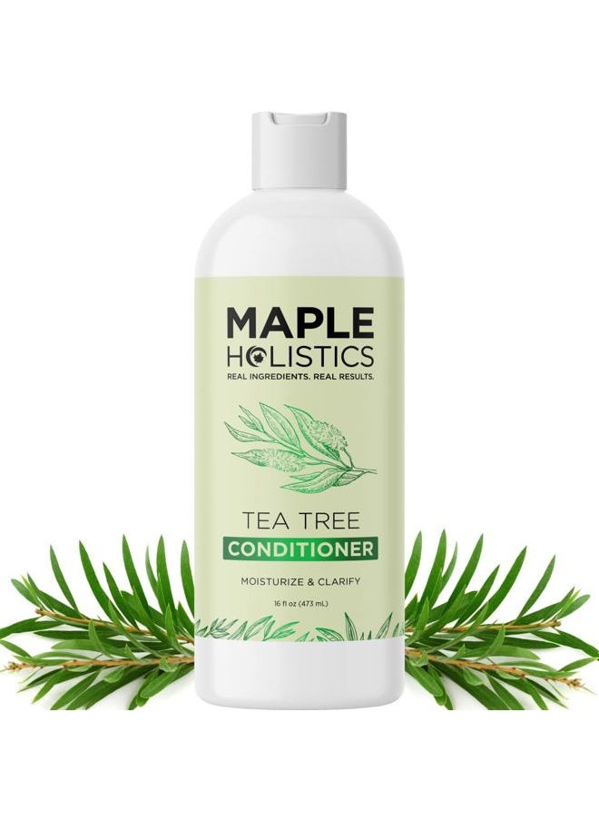 Tea Tree Conditioner for Dry Hair - Tea Tree Oil Conditioner for Oily Hair and Sulfate Free Conditioner for Dry Hair - Cleansing Conditioner and Tea Tree Dry Scalp Care with Tea Tree Oil for Hair
