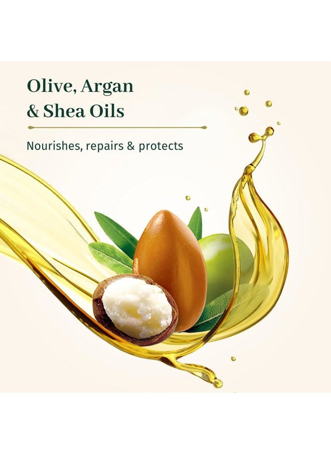 Nutrition Hair Conditioner - Olive, Shea, Argan Oils - Detangles And Repairs - Enhances Softness And Elasticity Of The Hair - Suitable For Dry And Damaged Hair - 6.76 Oz