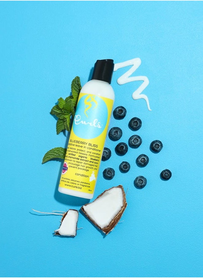 Blueberry Bliss Reparative Leave In Conditioner - 8 oz, Helps Repair Damage and Prevent Breakage, Conditioner for Curly Hair, Wavy, and Coily Hair Types