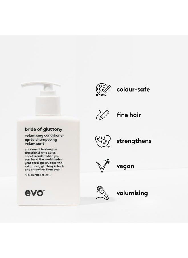 Bride of Gluttony Volumizing Conditioner - Protects Hair Color - Reduces Frizz and Tones Hair Color - 300ml / 10.1fl.oz