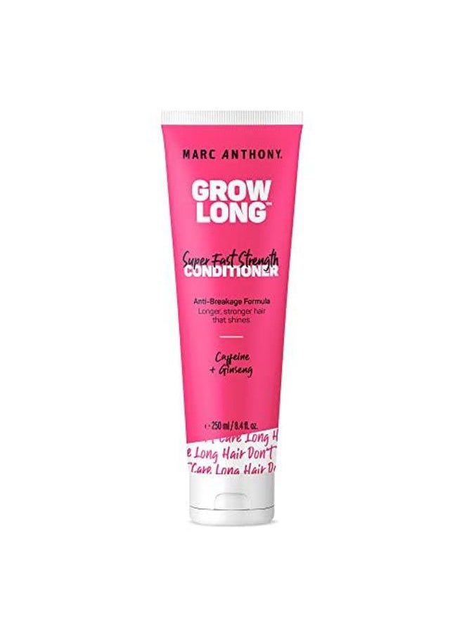 Strengthening Conditioner, Grow Long - Anti-Frizz, Anti-Breakage & Nourishing Formula For Split Ends, & Hair Growth - Biotin, Vitamin E, Caffeine & Ginseng for Dry & Damaged Hair