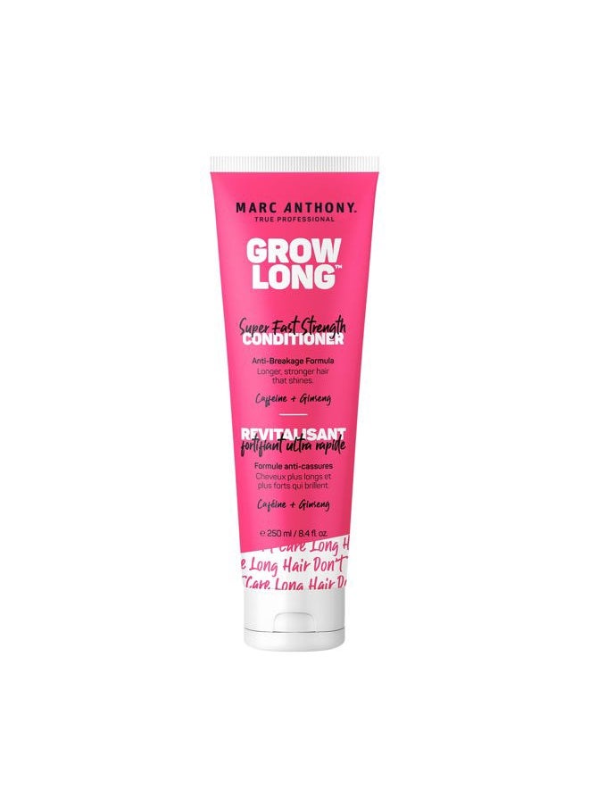 Strengthening Conditioner, Grow Long - Anti-Frizz, Anti-Breakage & Nourishing Formula For Split Ends, & Hair Growth - Biotin, Vitamin E, Caffeine & Ginseng for Dry & Damaged Hair