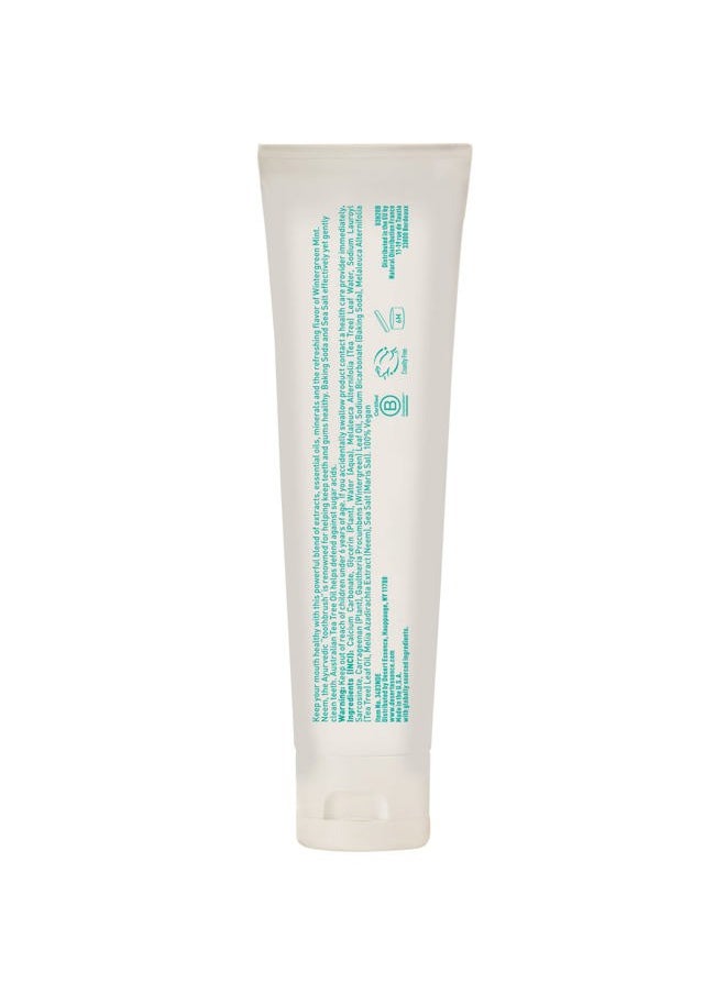Toothpaste Natural Tea Tree Oil & Neem Toothpaste - 1 Wintergreen & 1 Cinnamint - Baking Soda & Essential Oil - Cleans Teeth & Gums - Refreshing Rich Taste - Tea Tree Oil