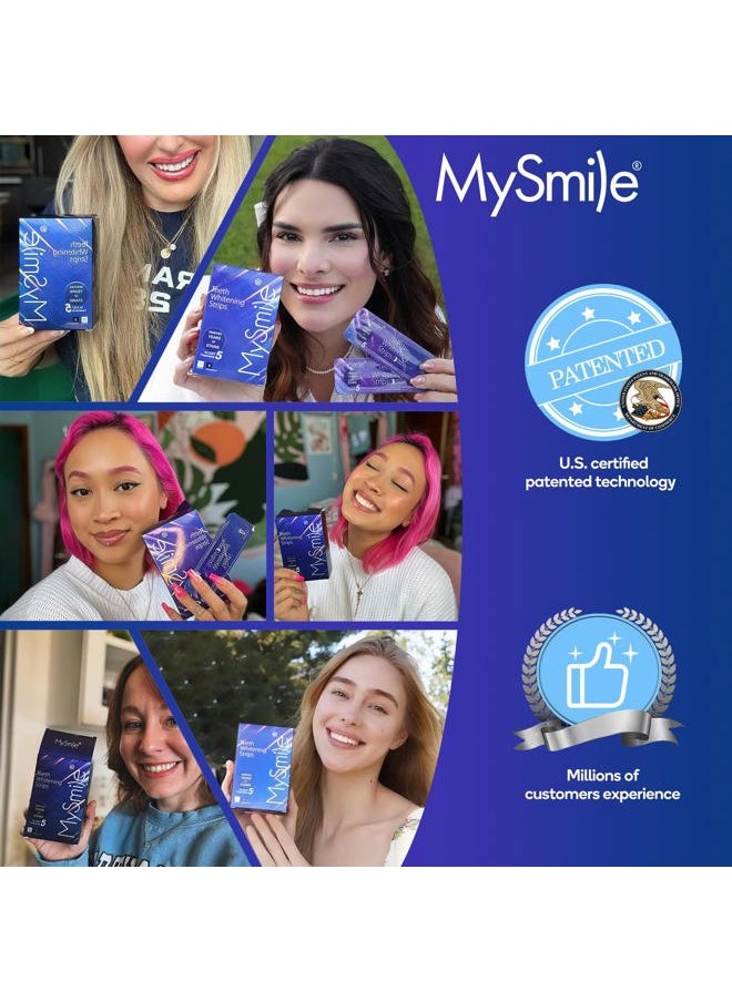 Advanced Teeth Whitening Strips - Non-Sensitive Formulated 5X Plus Whitening Results, Safe for Enamel - 10 Whitening Strips Dental Stain Remover for Whiter Smile - Removes Years of Stains
