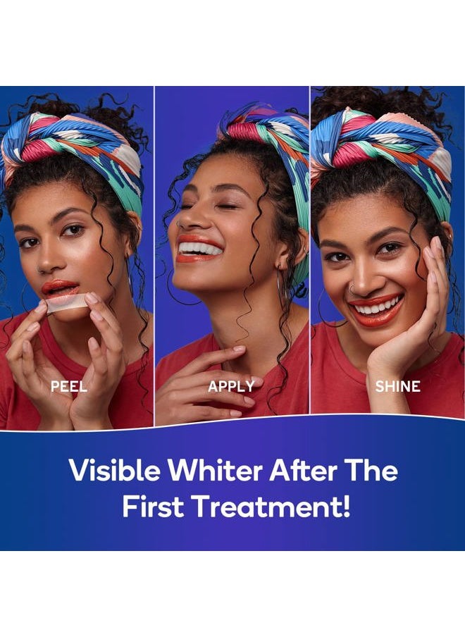 Advanced Teeth Whitening Strips - Non-Sensitive Formulated 5X Plus Whitening Results, Safe for Enamel - 10 Whitening Strips Dental Stain Remover for Whiter Smile - Removes Years of Stains