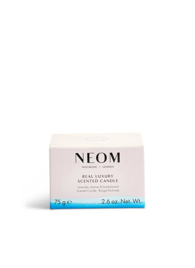 NEOM - Candle, Travel Size | Lavender, Jasmine & Rosewood | Scented Candles for On-The-Go | Luxury Aromatherapy Candles | Essential Oil Candle | Tranquil & Relax | Signature De-Stress Scent