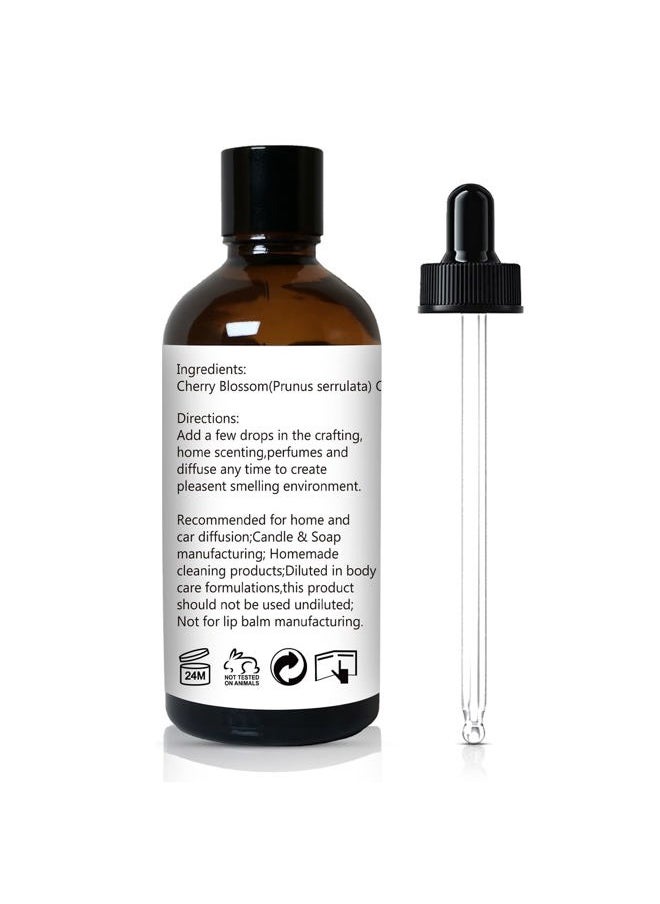 GM Gumili Cherry Blossom Essential Oil, Fragrance Oil for Candle Soap Making, Perfume for Women, Gift for Her - 3.38 Fl Oz 100ml