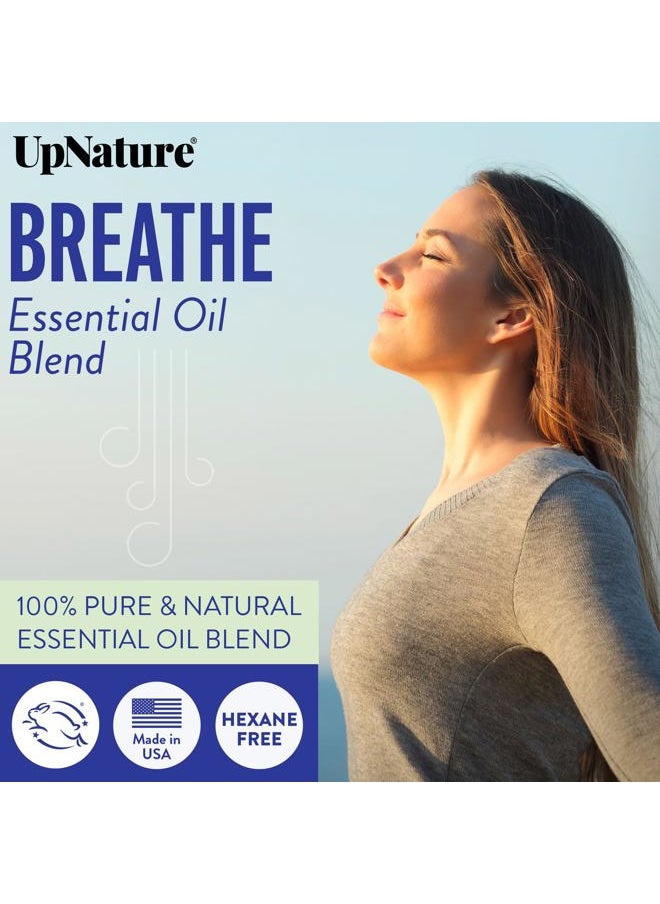 Breathe Essential Oil for Diffusers for Home - Huge 2oz - Essential Oils for Humidifiers Respiratory Blend