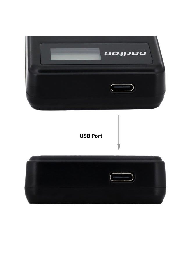 EN-EL11 LCD USB Charger for Nikon Coolpix S550, Coolpix S560 Camera and More, Black (EN-EL11-L)