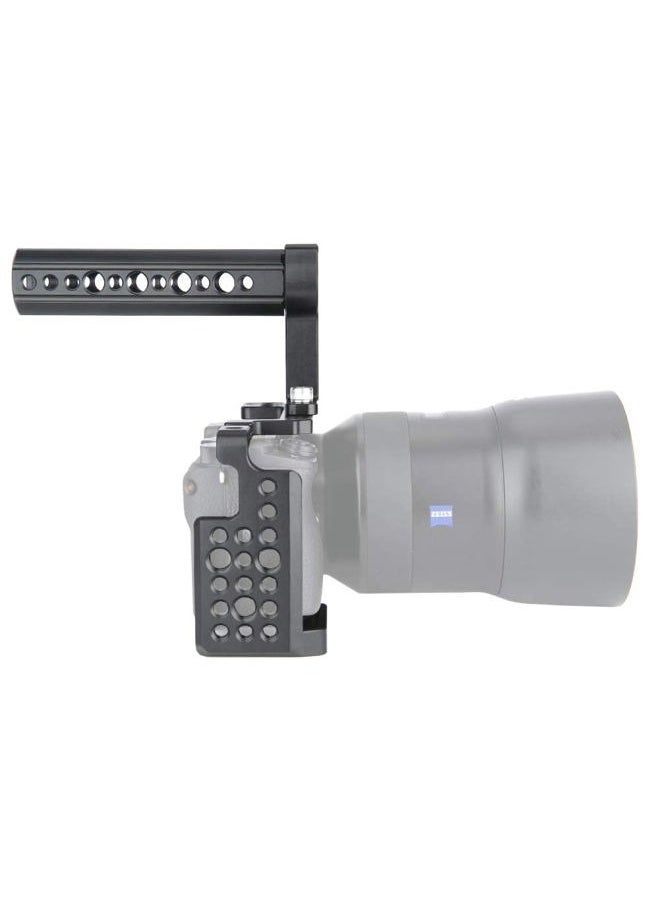 Camera Cage Kit for Sony A6400/ A6100/ A6300/ A6000, with Cheese Top Handle Cable Lock Clamp