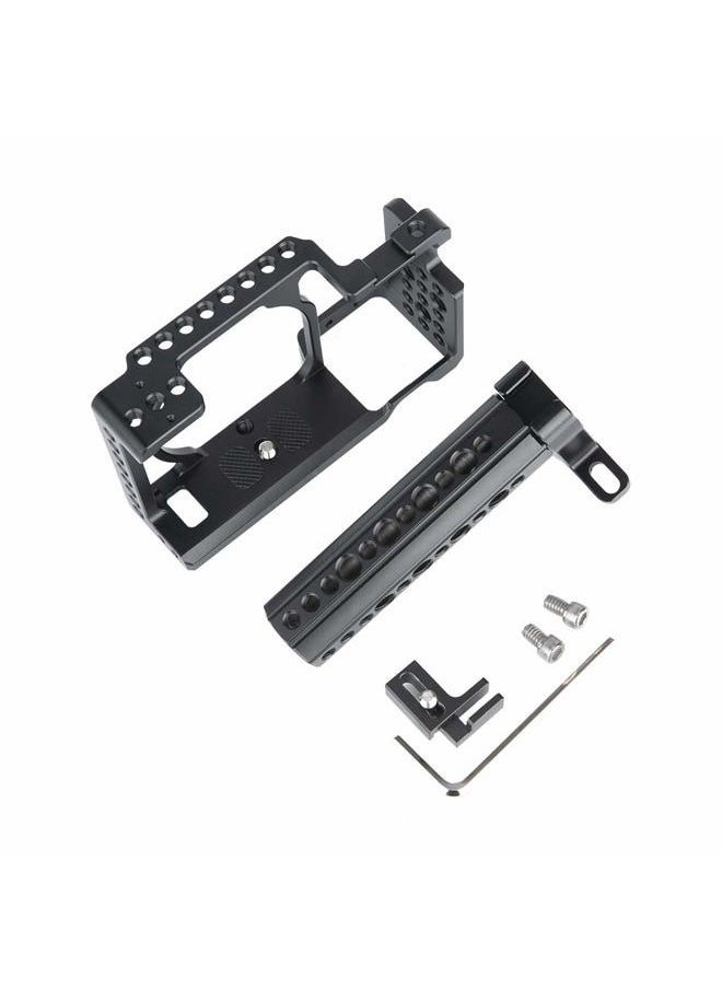 Camera Cage Kit for Sony A6400/ A6100/ A6300/ A6000, with Cheese Top Handle Cable Lock Clamp