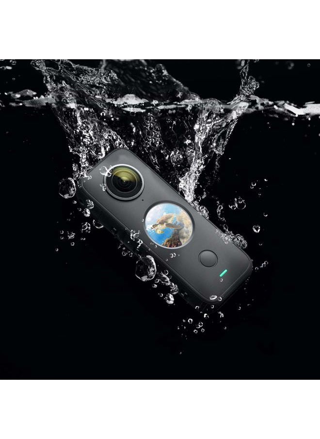 ONE X2 360 Degree Waterproof Action Camera, 5.7K 360, Stabilization, Touch Screen, AI Editing, Live Streaming, Webcam, Voice Control