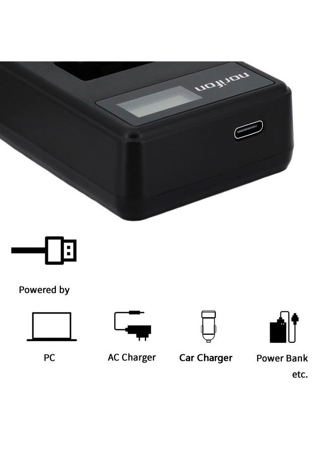 LI-40B Dual Channel LCD USB Charger for Olympus D-720, FE-230, FE-340, FE-280, FE-20, Stylus 710, 790SW, 770SW, 7010, 760, 720SW, VR-320, VR-310, X-935, X-905 Camera and More, LI-40B-DL