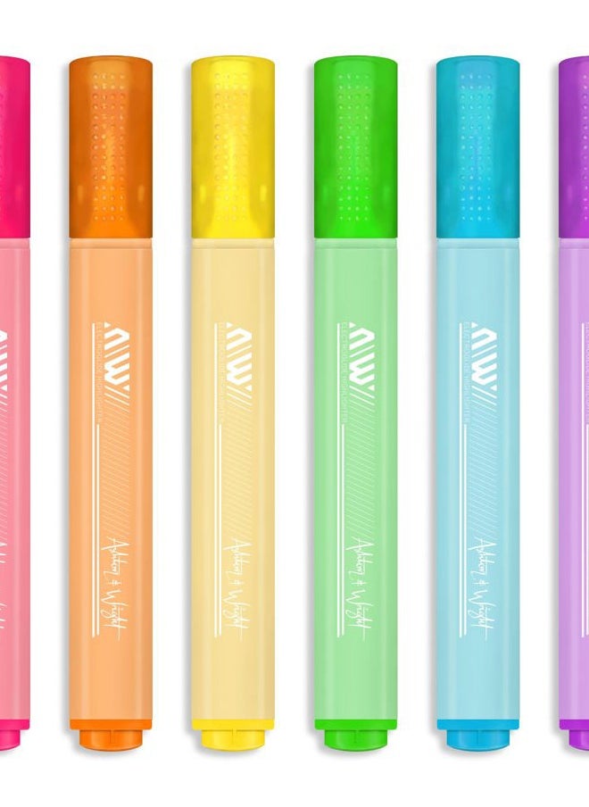 ElectroGlide Triangular Highlighters - Pastel 6 Pack