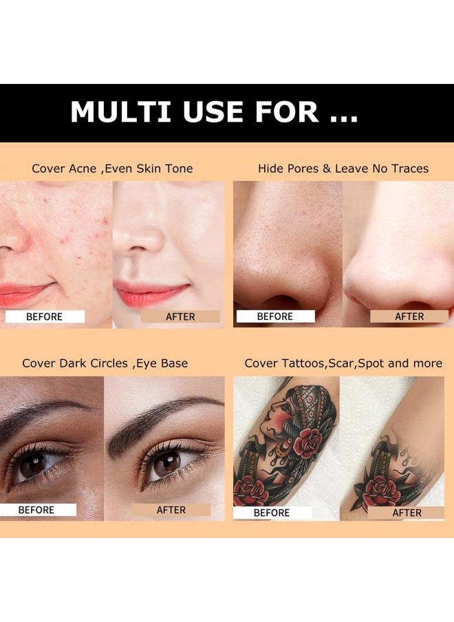 Face Makeup Coverage Concealer Make Up Cover Up Waterproof Foundation Amazing Scar Make Up Concealer SPF 30 1.1OZ/30g (223)
