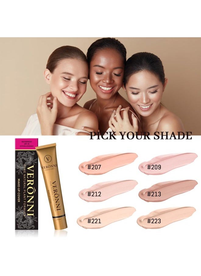 Face Makeup Coverage Concealer Make Up Cover Up Waterproof Foundation Amazing Scar Make Up Concealer SPF 30 1.1OZ/30g (223)