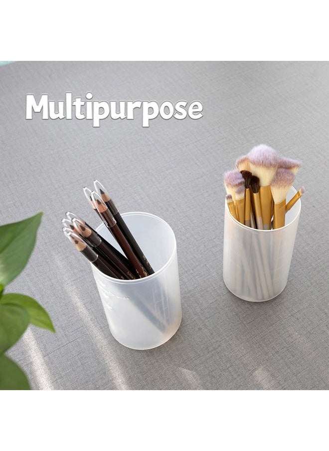 Retractable Makeup Brush Holders, Brushes Organizer Plastic Clear Travel Makeup Brush Case Brushes Container Cup Dustproof Storage for Women and Girls Makeup Artist