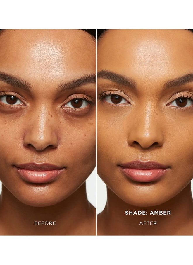 Hourglass Vanish Seamless Finish Foundation Stick. Satin Finish Buildable Full Coverage Foundation Makeup Stick for an Airbrushed Look. (AMBER)