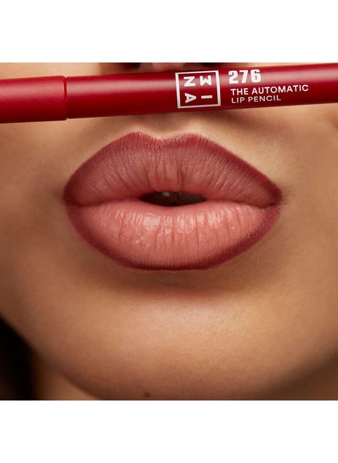 The Automatic Lip Pencil 276 - High Concentration Pigments - Long-Wearing Formula - Rich Color Pay-Off - Helps To Make The Lipsticks Last Longer - Fluid Glide Tip - Cruelty Free - 0.01 Oz