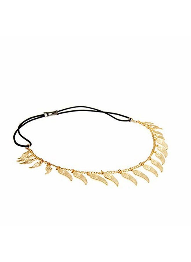Gold Wings Headchian for Women Forehead Chain Statement Hair Jewelry for Photoshot Party Hair Accessories for Girls