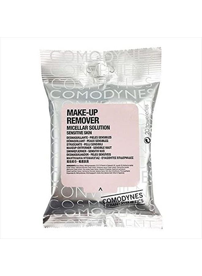 Make Up Remover Towels for Face and Eyes, Oats (Sensitive skin) - 20 ea