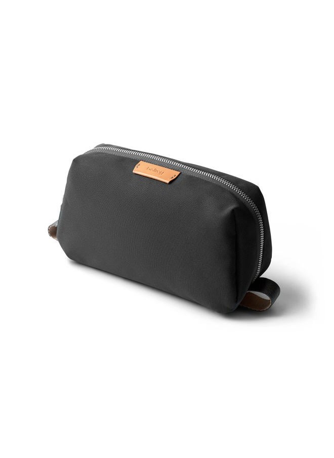 Toiletry Kit (Unisex Toiletry Bag, Zipper Closure, Water-Resistant Lining, Toothbrush Sleeve with Magnetic Closure, Internal Mesh Pocket Organization) -Slate