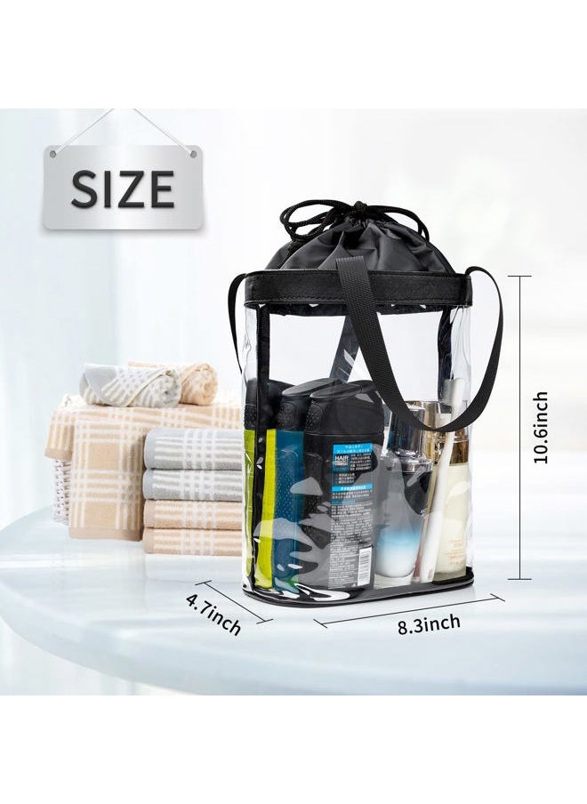 Clear Toiletry Bag, Travel Toiletry Bag for Women, TSA Approved Toiletry Bag, Waterproof Clear Makeup Bag Cosmetic Pouch, Transparent Makeup Organizer, Carry on Airport Airline Compliant