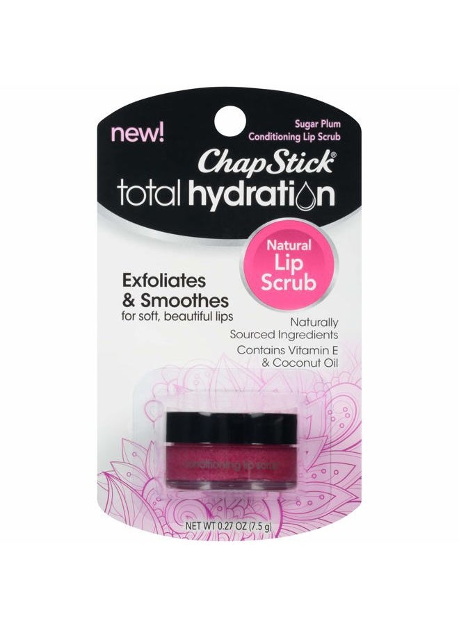 Total Hydration Sugar Plum Flavor Conditioning Lip Scrub and Lip Exfoliator Jar - 0.27 Oz