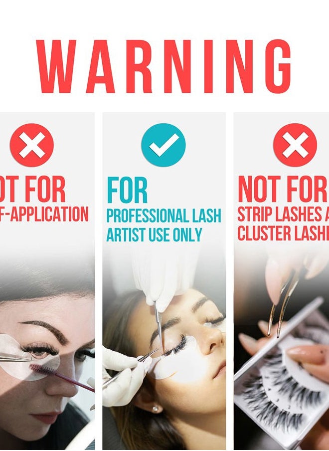 Volume Eyelash Extension Glue Stacy Lash 0.17fl.oz/5ml/3-4 Sec Drying Time/Retention 6 Weeks/Black Adhesive/Professional Supplies/Pegamento de Pestañas