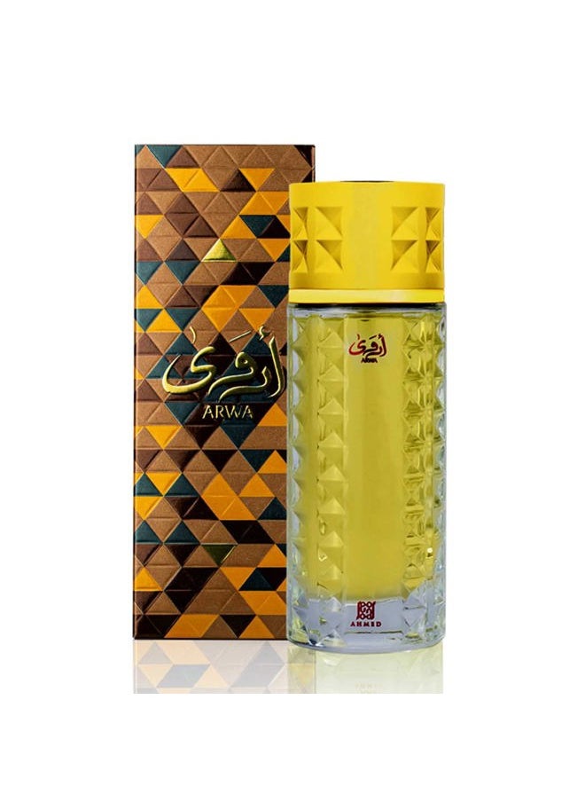 ARWA Eau de Parfum for Men and Women, Fresh, clean, and aquatic Unisex Eau de Parfum for Men and Women by Al Maghribi Arabian Oud and Perfumes Dubai 3.4 Fl Oz