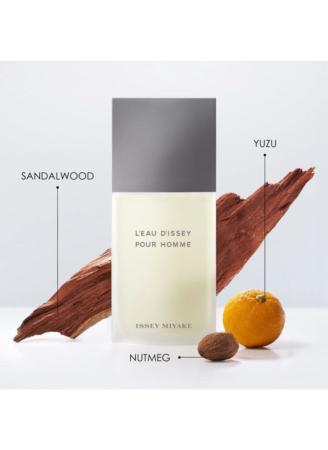 L'Eau d'Issey Pour Homme Eau de Toilette - Fragrance for Men - Pure & Fresh - With Notes of Yuzu, Nutmeg & Sandalwood - 4.2 oz