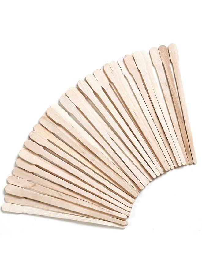4 Style Assorted Wax Applicators - 300 Pcs Wooden Spatulas for Body, Legs, Face, Eyebrow Hair Removal or Wood Crafts