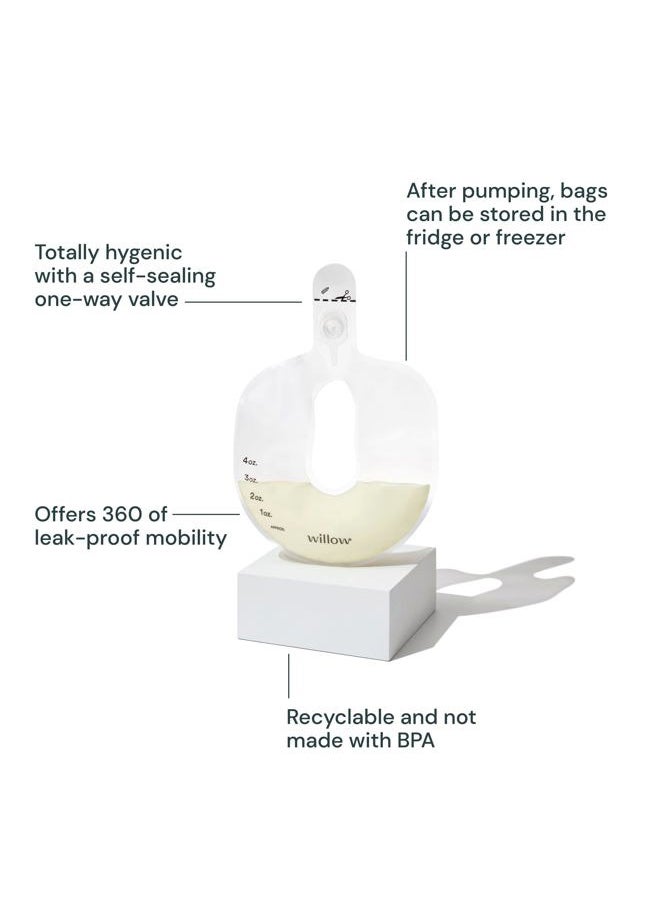 360 Breast Pump Flanges, 2-Count - 24mm Breast Shield - for Willow 360 or 3.0 Wearable Breast Pump, Hands-Free for Leak Proof Breast Pumping with The Willow Milk Bags