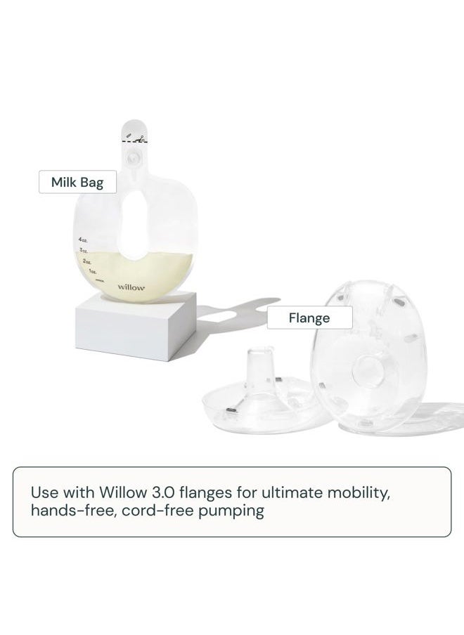 360 Breast Pump Flanges, 2-Count - 24mm Breast Shield - for Willow 360 or 3.0 Wearable Breast Pump, Hands-Free for Leak Proof Breast Pumping with The Willow Milk Bags